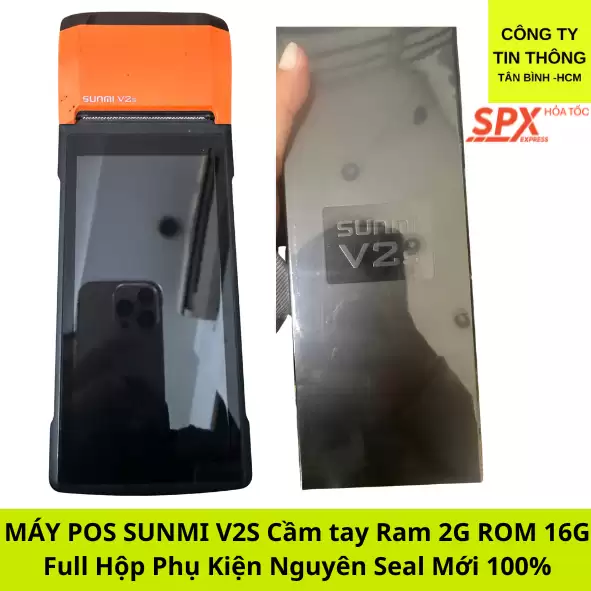 MÁY POS CẦM TAY SUNMI V2S RAM 2G FULL HỘP NGUYÊN SEAL