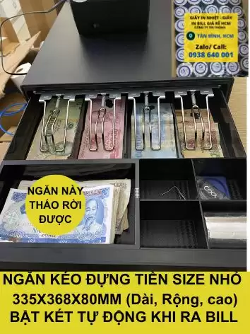 Ngăn Kéo Đựng Tiền Thu Ngân – Két Tiền Thu Ngân Siêu Thị Size vừa M330E MAXCODE