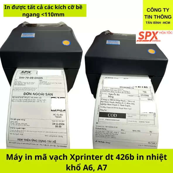 Máy in XPrinter 420B USB in tem dán đơn hàng khổ A6, A7 (Sao chép)