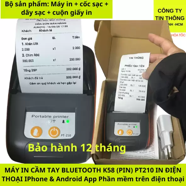 Máy in hóa đơn điện tử Bluetooth Sinvoice (Sao chép)