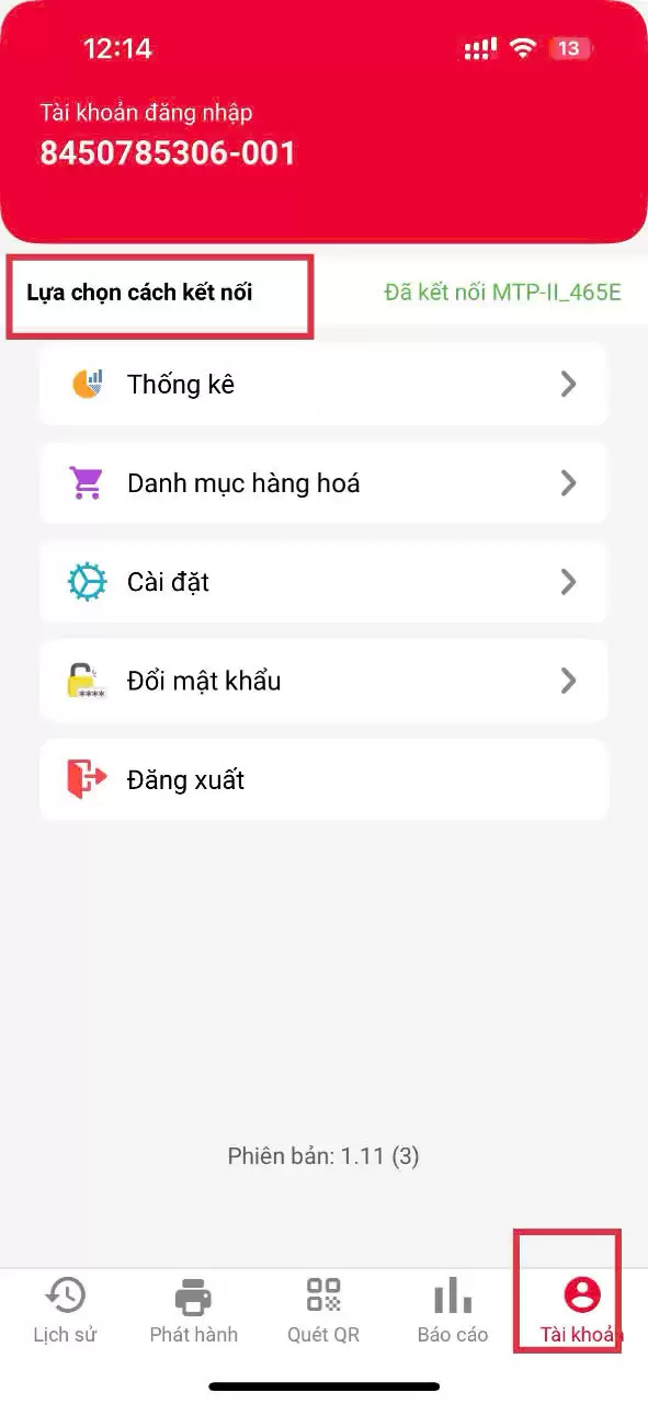 Hướng dấn cách kết nối máy in bluetooth với app Hóa đơn điện tử S-Invoice.