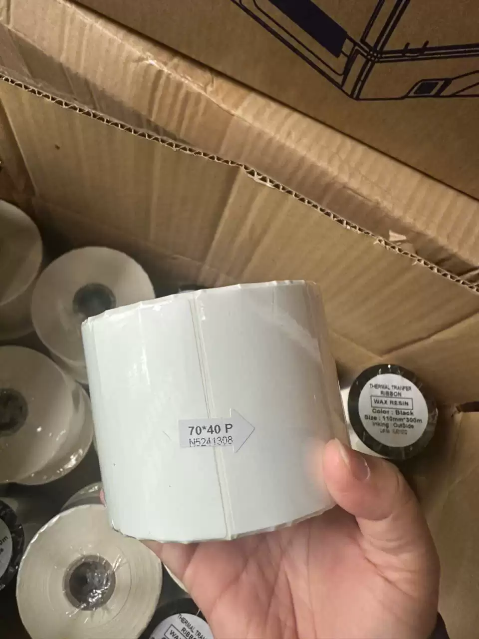 Tem PVC 70x40 50m không rách ko ướt