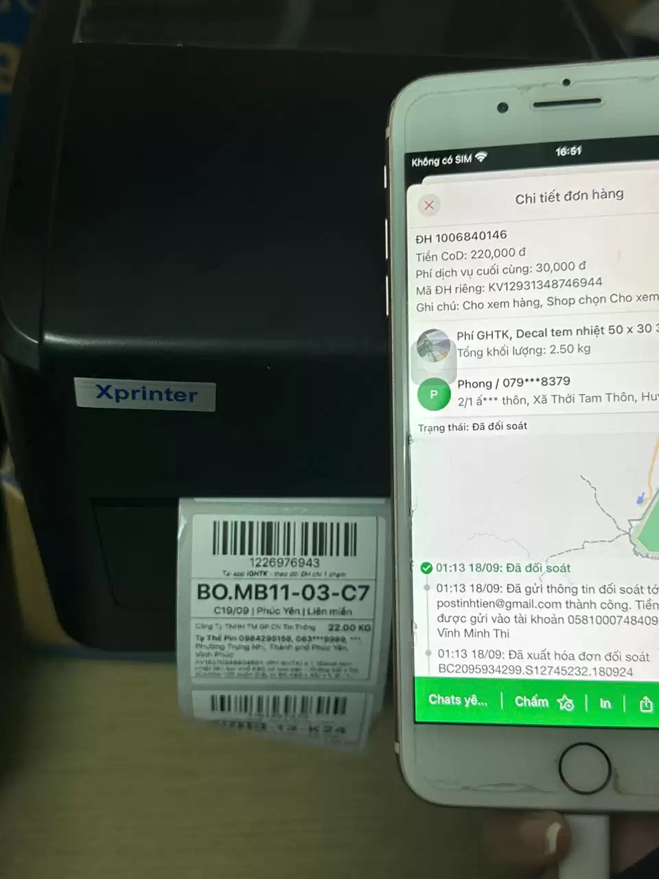 Decal nhiệt - Giấy In Tem Nhiệt GHTK 50x50x30 mét Giấy In Tem Nhiệt 50x50mm – Cuộn 30m Thùng 100 cuộn