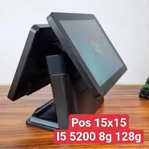 Máy POS Cảm Ứng POS LX-8000 (2 Màn Hình) 15 inch – Core i5, RAM 4GB, SSD 128GB
