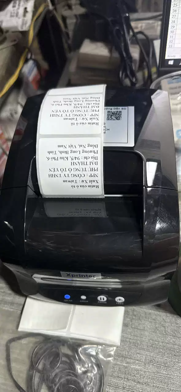 Decal nhiệt 50x50mm -Tem GHTK 5x5 cm Tem đơn hàng ghtk 50x50 cm, decal nhiệt 5x5 cm 30m 560 Tem