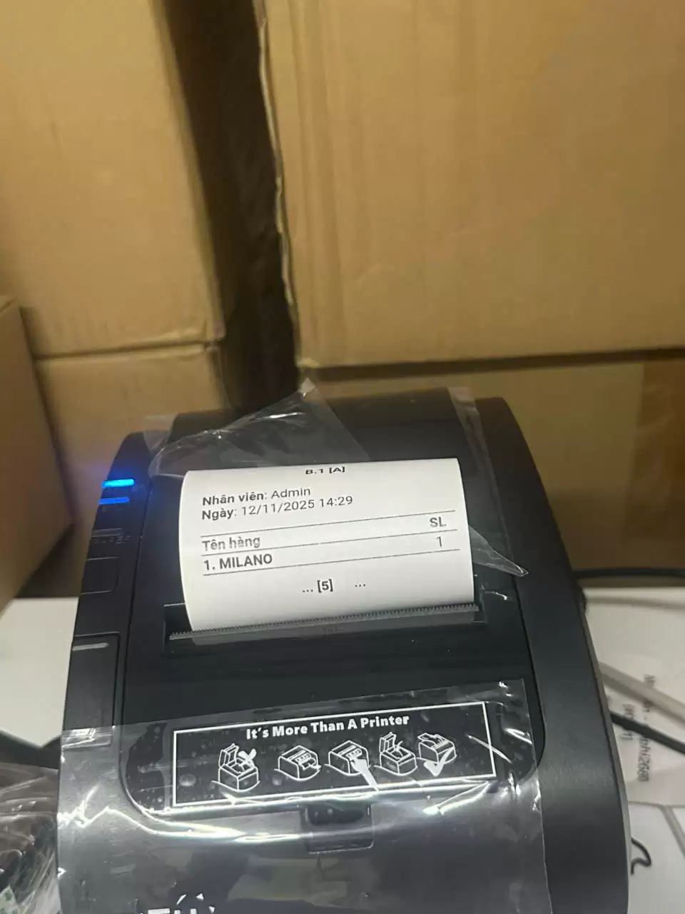 Máy In Bếp Zywell ZY303 Cổng LAN