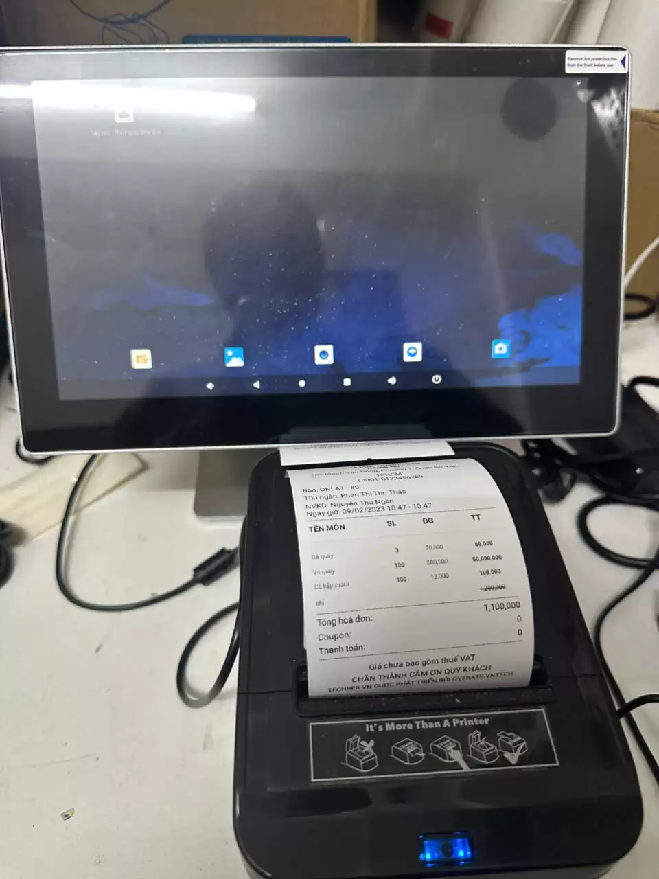 Máy POS Android 11.6 inch (RAM 2GB – ROM 16GB)