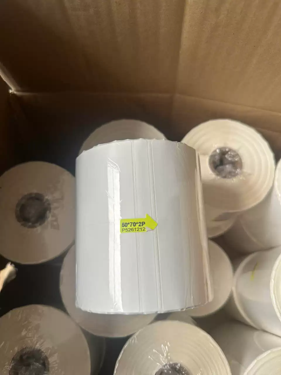 Tem Nhãn PVC 50x70mm Hàng 2 Tem – Cuộn 50m | Chống Nước, Bền Đẹp