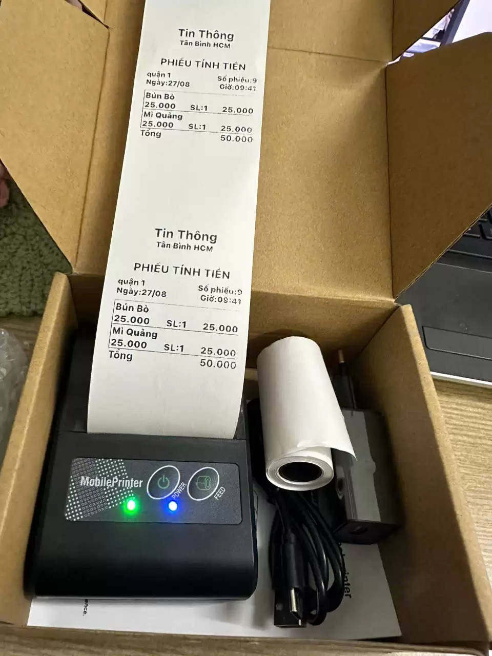 Máy in MISA eShop cầm tay Bluetooth K58