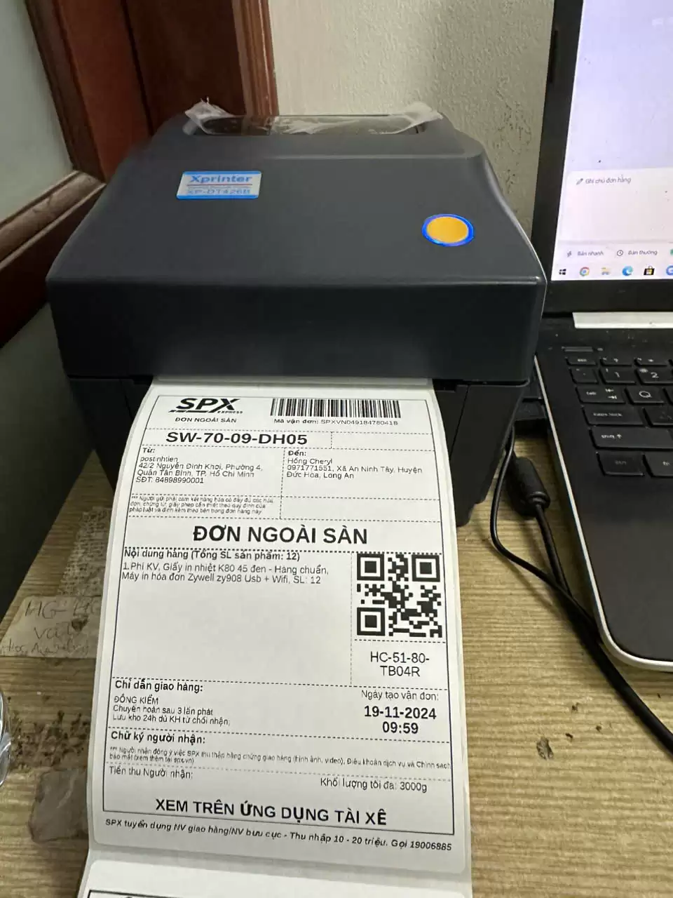 máy in đơn hàng shopee a6 MÁY IN NHIỆT ĐƠN HÀNG A6 – XPRINTER DT426B USB + LAN