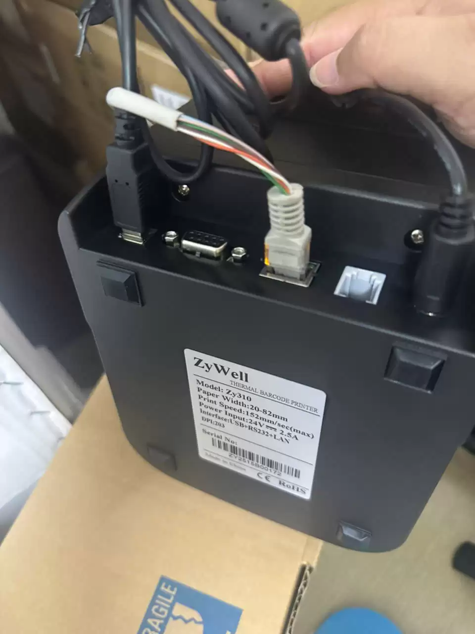 Máy in Zywell Zy310 USB LAN Máy in tem dán ly Zywell Zy310