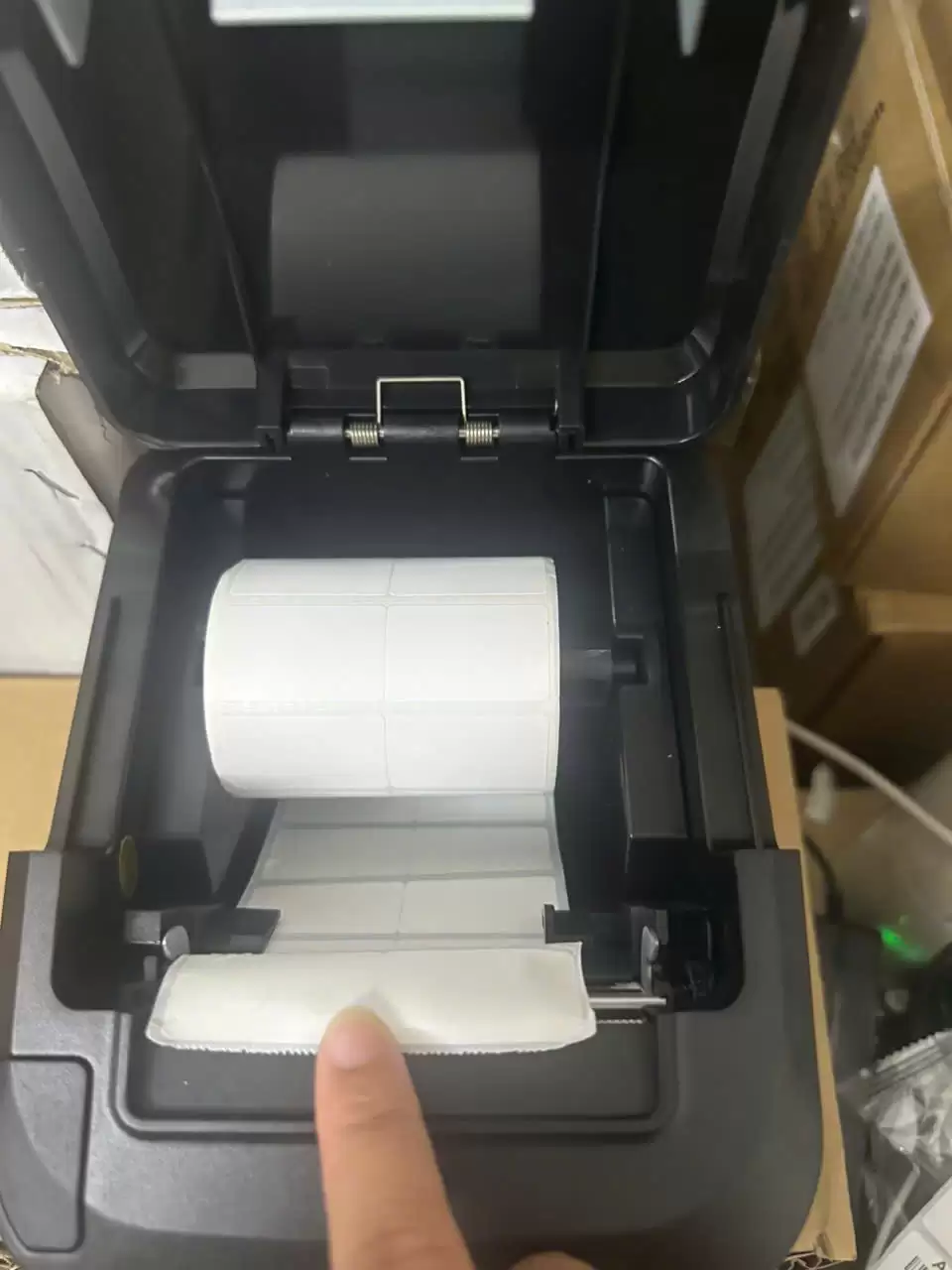 Máy in tem trà sữa Zywell zy310 Máy in tem dán ly Zywell Zy310