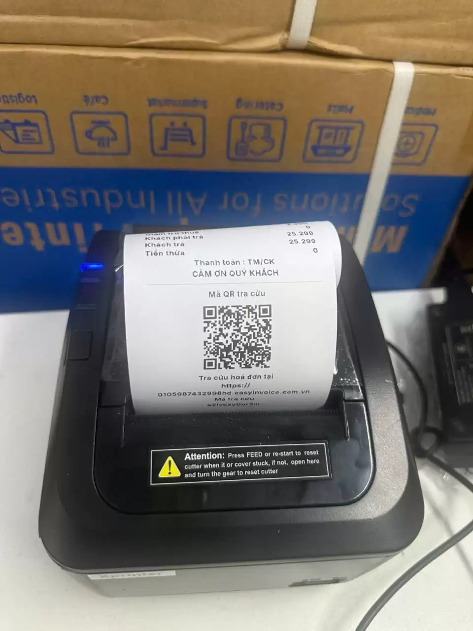 máy in không dây easy pos MÁY IN HOÁ ĐƠN EASY POS K200W (WiFi – KHÔNG DÂY)