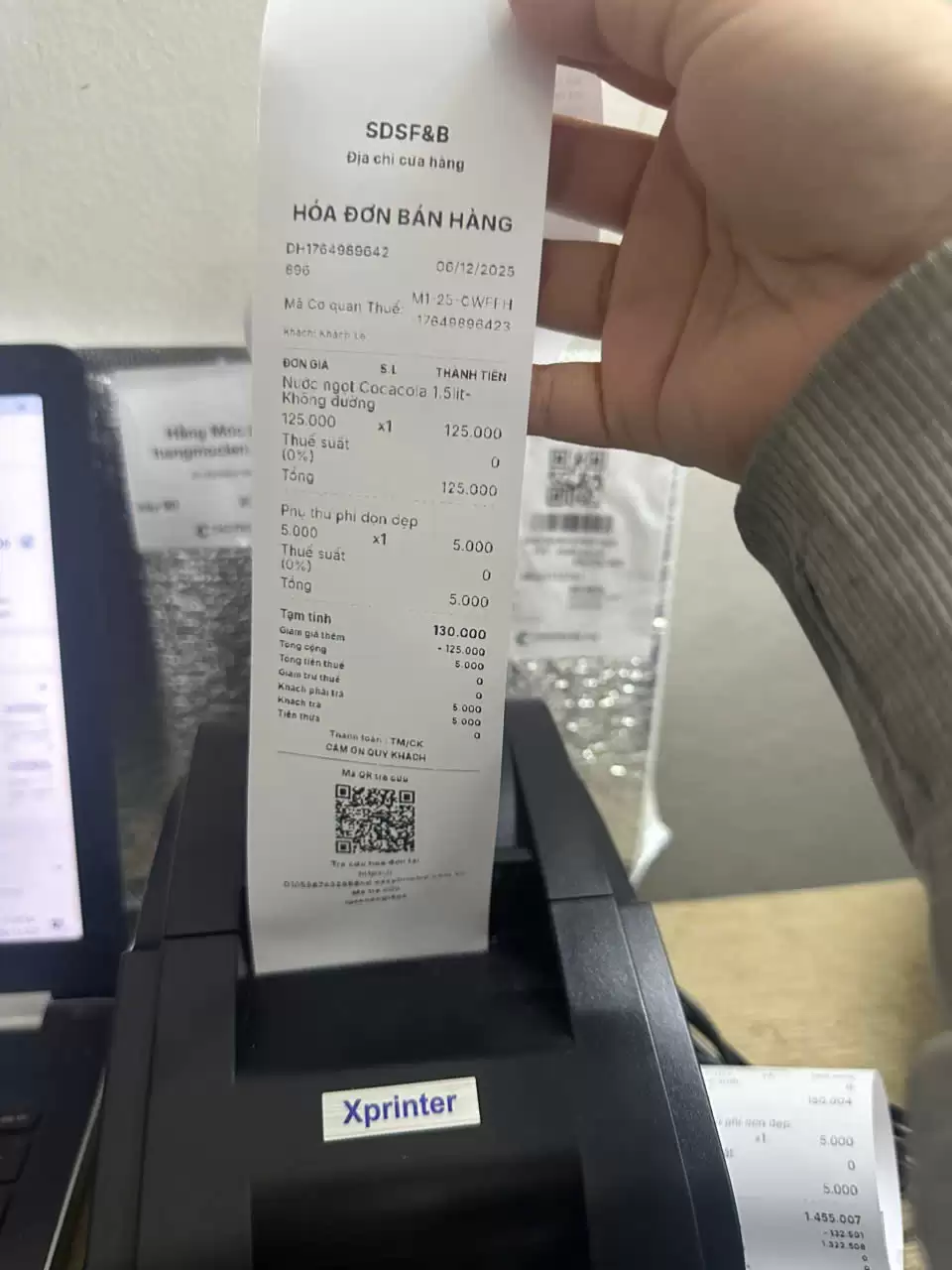 MÁY IN BLUETOOTH K58 XPRINTER 58IIH – IN HÓA ĐƠN TRÊN APP EASY POS