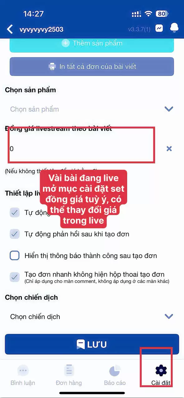TÍNH NĂNG “IN ĐỒNG GIÁ TIỀN” – PHẦN MỀM CHOTDON.VN