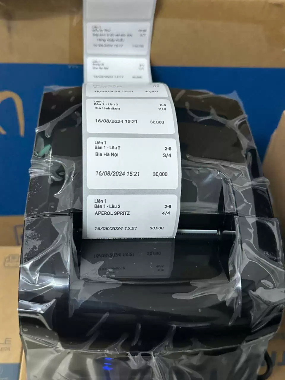 Máy In Tem Trà Sữa KiotViet Điện Thoại Xprinter 365B