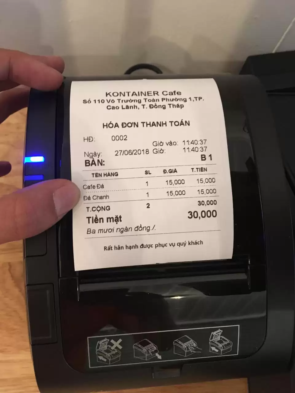 Máy In K80 Cổng LAN Zywell ZY303 – In Điện Thoại App KiotViet