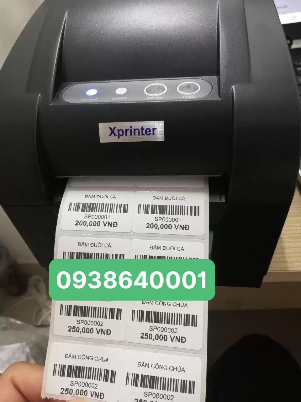 Máy In Mã Vạch Xprinter 350B – In Tem Phần Mềm KiotViet