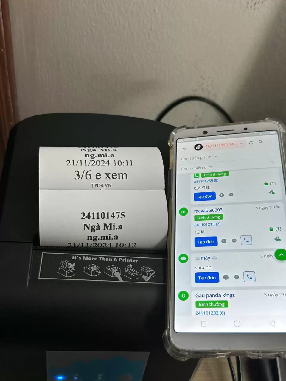 Máy In WiFi Không Dây App TPOS ZYWELL ZY908