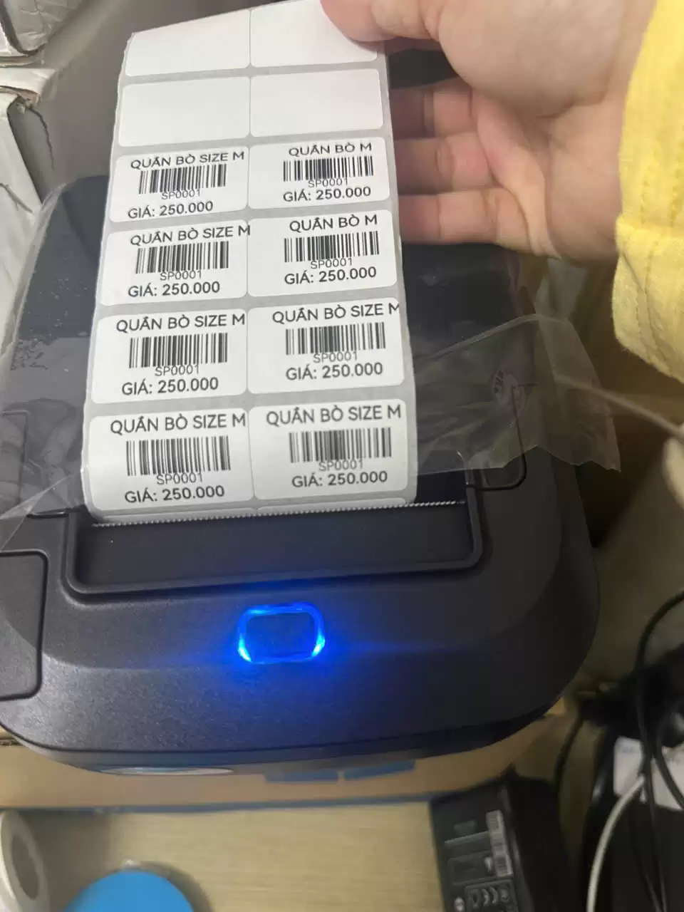 Máy In Mã Vạch Zy310 – In 2 Tem Phần Mềm KiotViet