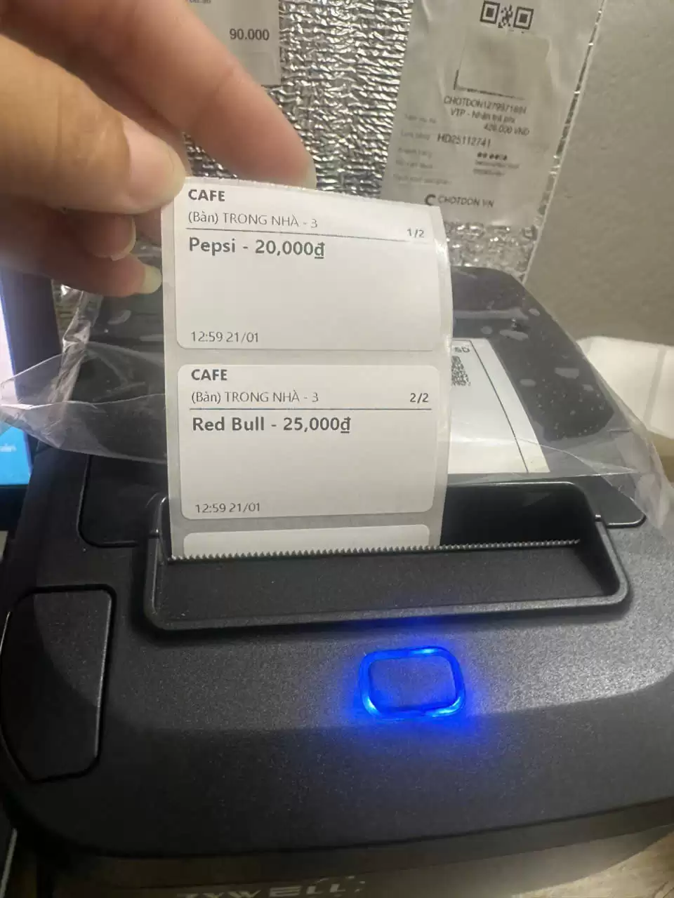 Máy In Tem Trà Sữa ZY310 USB LAN – In Phần Mềm Sapo Trên Máy Tính & Điện Thoại