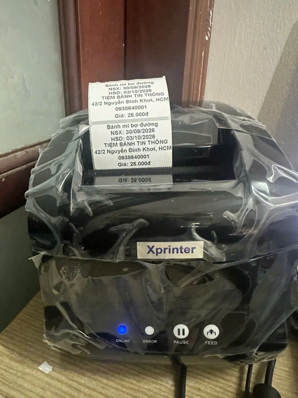 MÁY IN TEM PHỤ THÔNG TIN SẢN PHẨM IN NHIỆT XPRINTER 365B