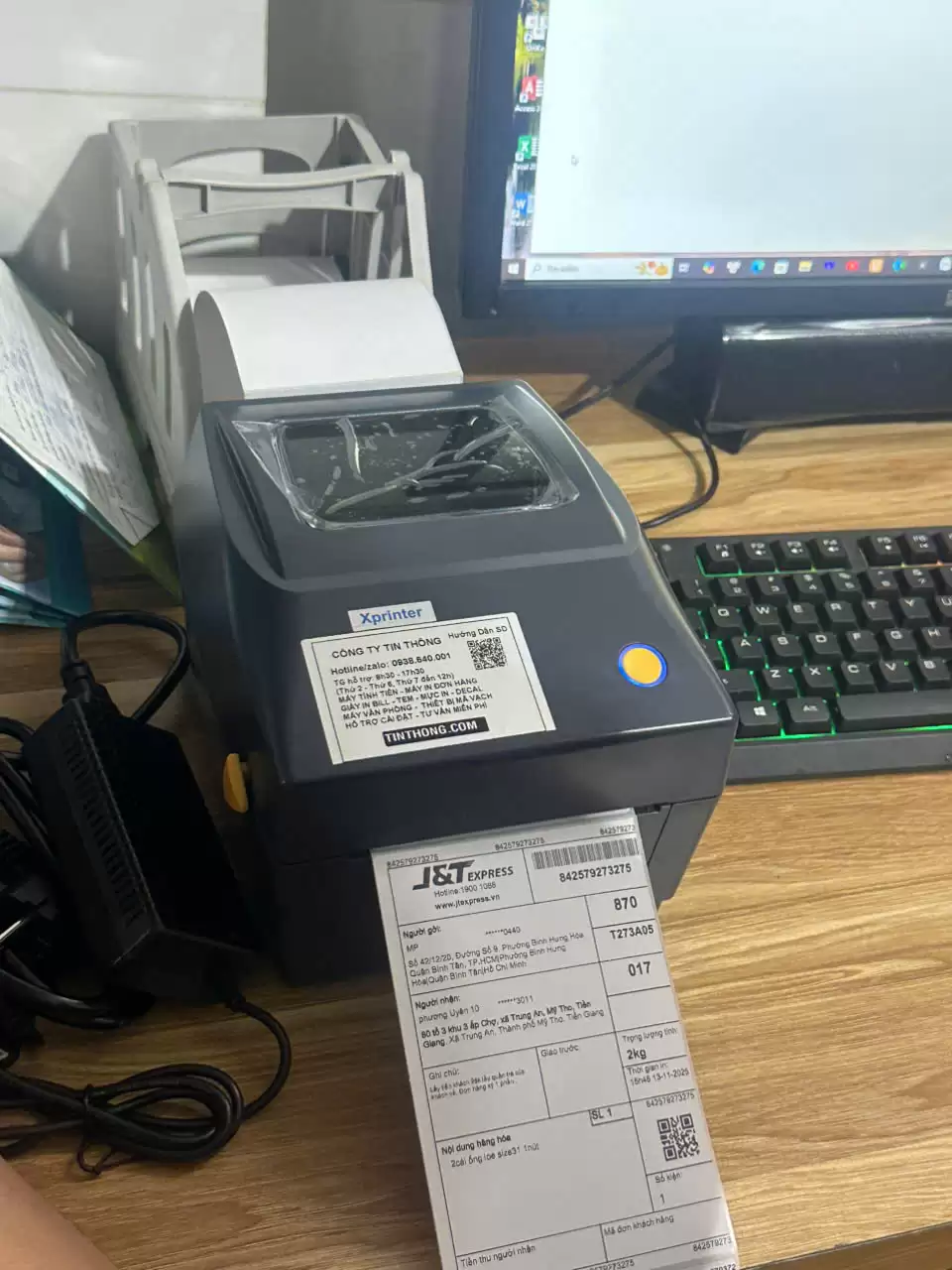 Máy in tem nhãn decal mã vạch nhiệt Xprinter XP-DT426B Máy In Tem Nhiệt Nhãn Phụ, Tem Thông Tin Sản Phẩm Xprinter DT426B