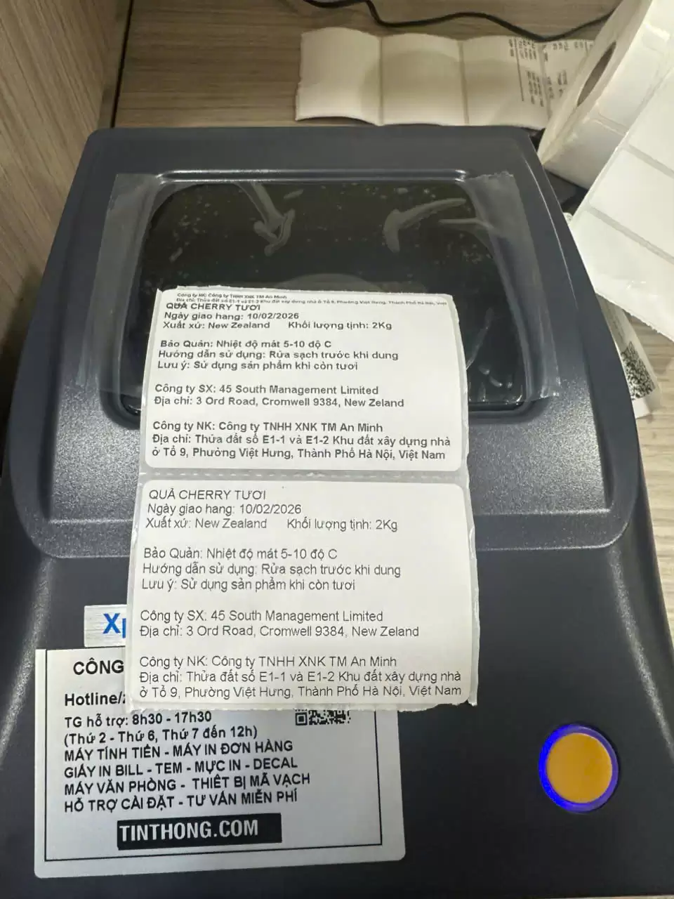 Máy In Tem Nhiệt Nhãn Phụ, Tem Thông Tin Sản Phẩm Xprinter DT426B