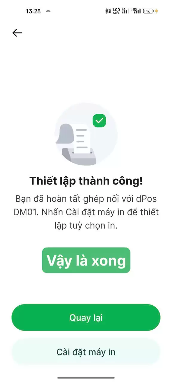 Hướng Dẫn Kết nối GrabFood Với máy in cầm tay bluetooth trên điện thoại