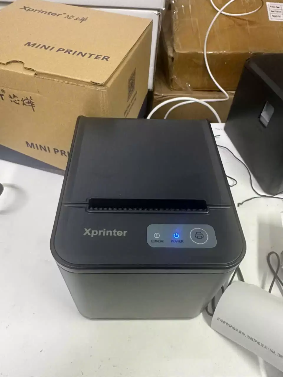 máy in bill usb lan Máy In Bình Luận Xprinter XP-80TS Cổng LAN – In Comment Livestream