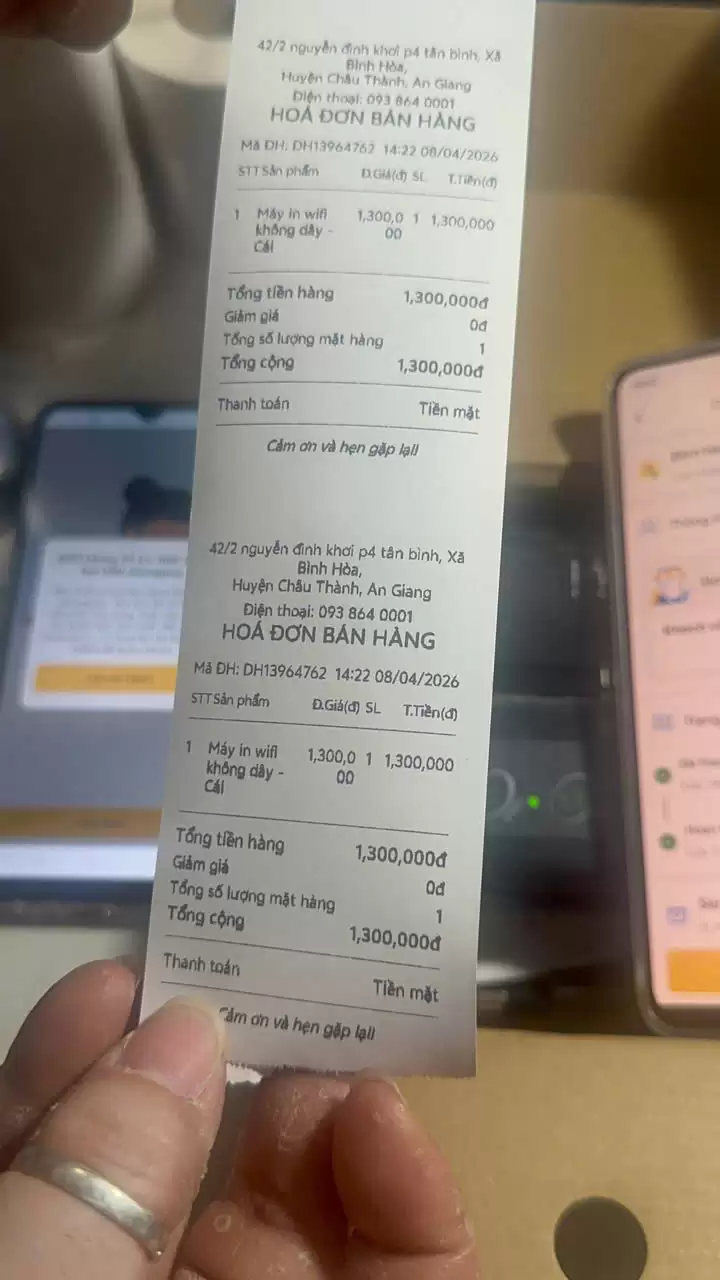 máy in hóa đơn eco tiệm số hóa Máy in hóa đơn Bluetooth cho điện thoại – Dùng phần mềm Eco Tiệm Số Hóa