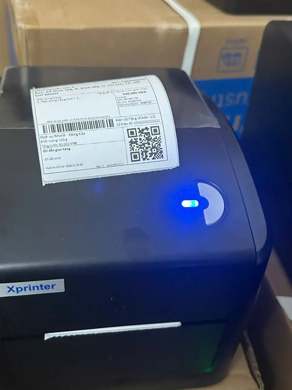 Máy in mã vận đơn VNPost qua điện thoại máy tính 420B Máy In Mã Vận Đơn VNPost Qua Điện Thoại Máy Tính 420B