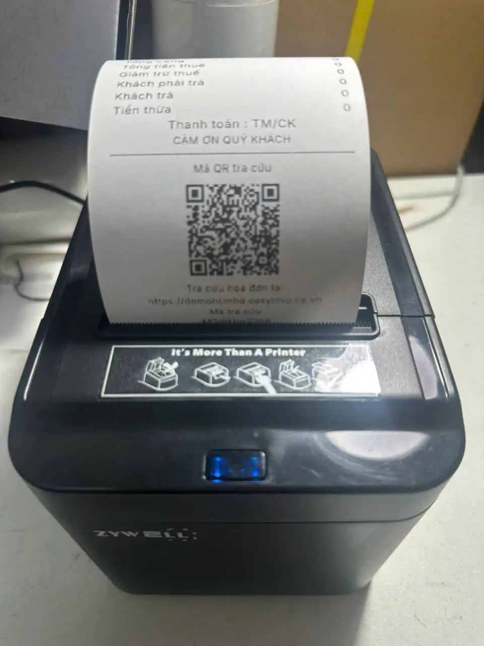 Máy In Hóa Đơn Zywell Q822 (USB + LAN) In Phần Mềm EasyPos