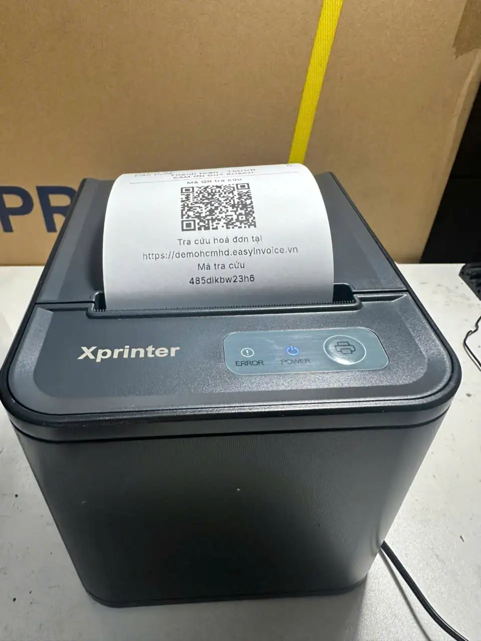 Máy In Hóa Đơn Xprinter XP-80T (USB + LAN) In Phần Mềm EasyPos