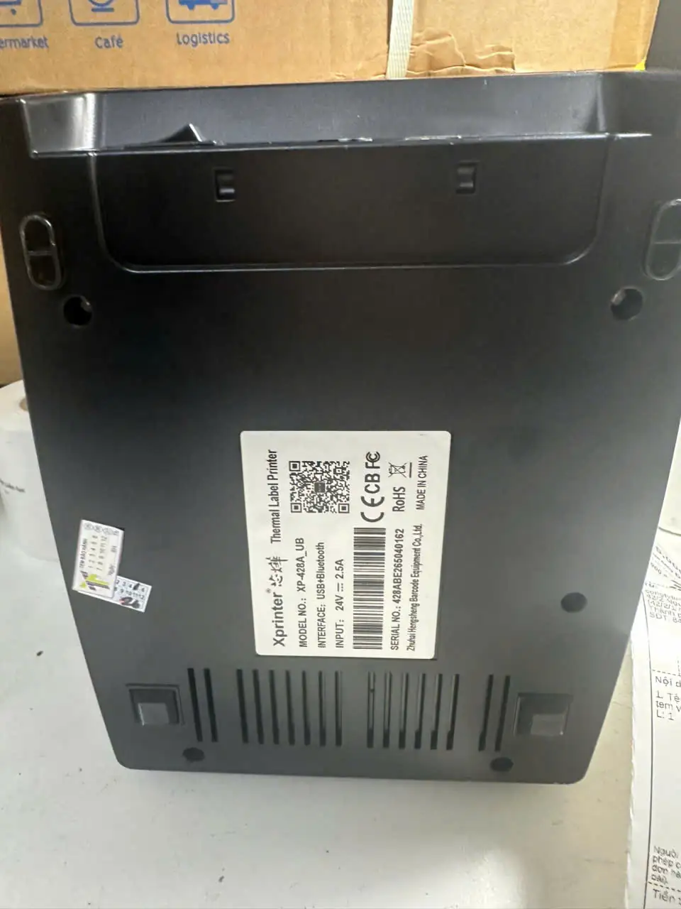 Máy in đơn hàng bằng điện thoại 428a Máy In Đơn TMĐT, GHN, VNPOST, SPX Từ Điện Thoại Máy Tính XP-428A USB Bluetooth