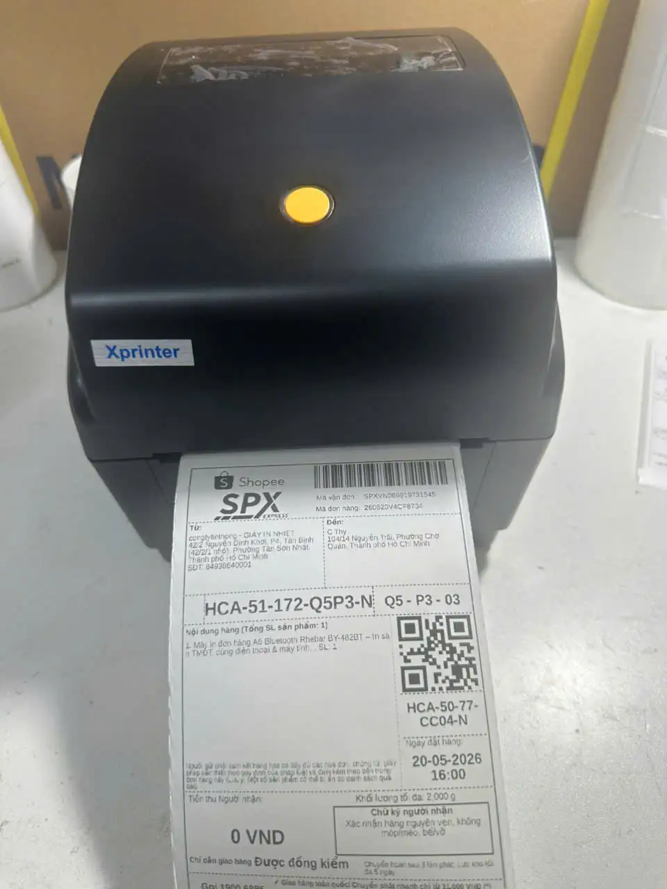 Máy in đơn hàng TMĐT XP428A Máy In Đơn TMĐT, GHN, VNPOST, SPX Từ Điện Thoại Máy Tính XP-428A USB Bluetooth