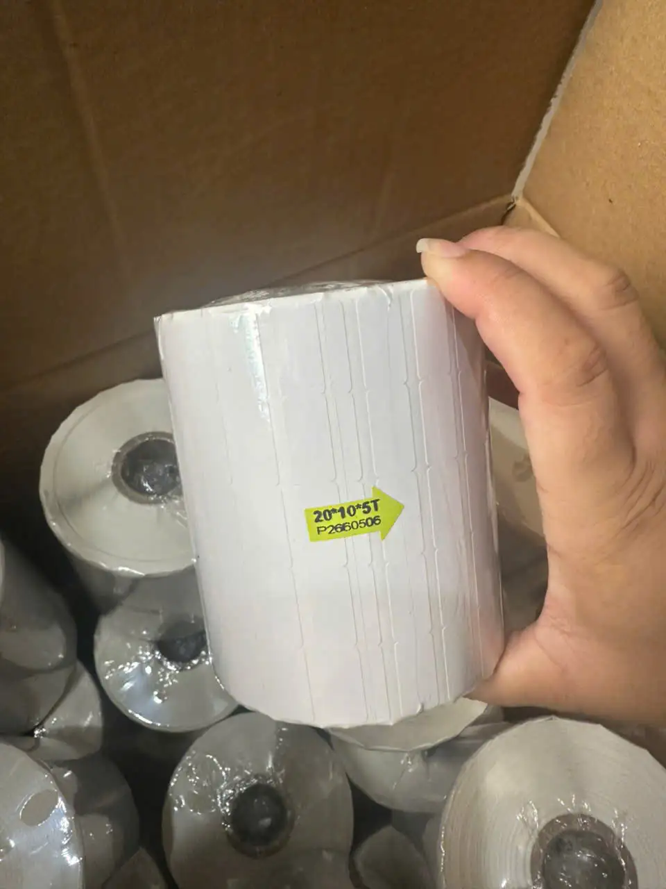 Giấy In Mã Vạch 5 Tem 20x10mm In Mực