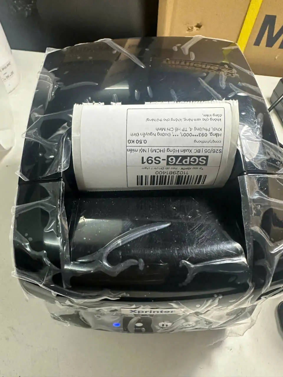 Xprinter XP-365B in tem GHTK Máy in đơn GHTK qua điện thoại khổ 75×50 Xprinter XP-365B