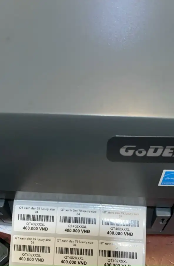 máy in tem phụ thông tin sản phẩm Máy In Mã Vạch GODEX G500 In Mực Ribbon