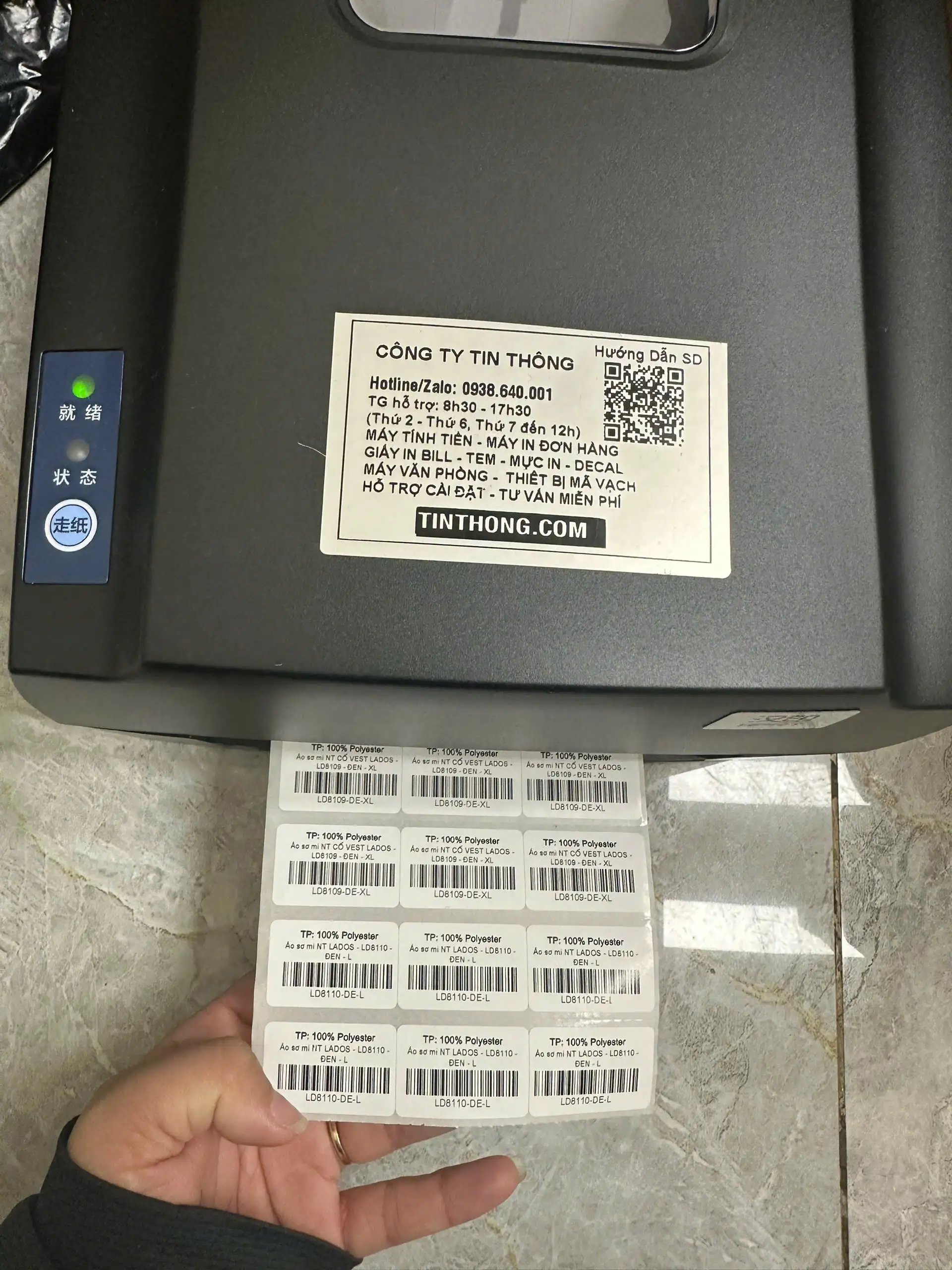 Máy In Mã Vạch GODEX G500 In Mực Ribbon
