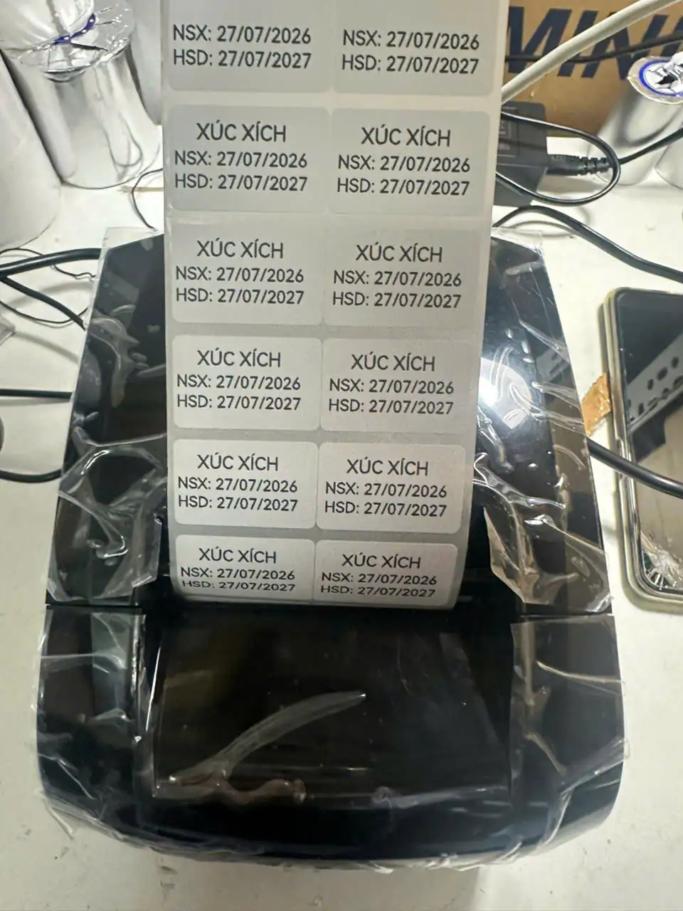 máy in tem date Máy In Hạn Sử Dụng In Tem Hạn Sử Dụng, Tem Date Xprinter XP-365B