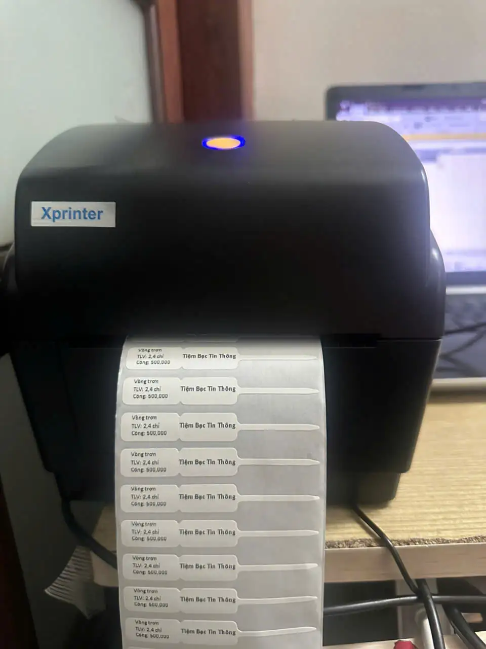 Máy In Nhiệt In Tem Nhãn Vàng Bạc, Trang Sức Xprinter XP-428A