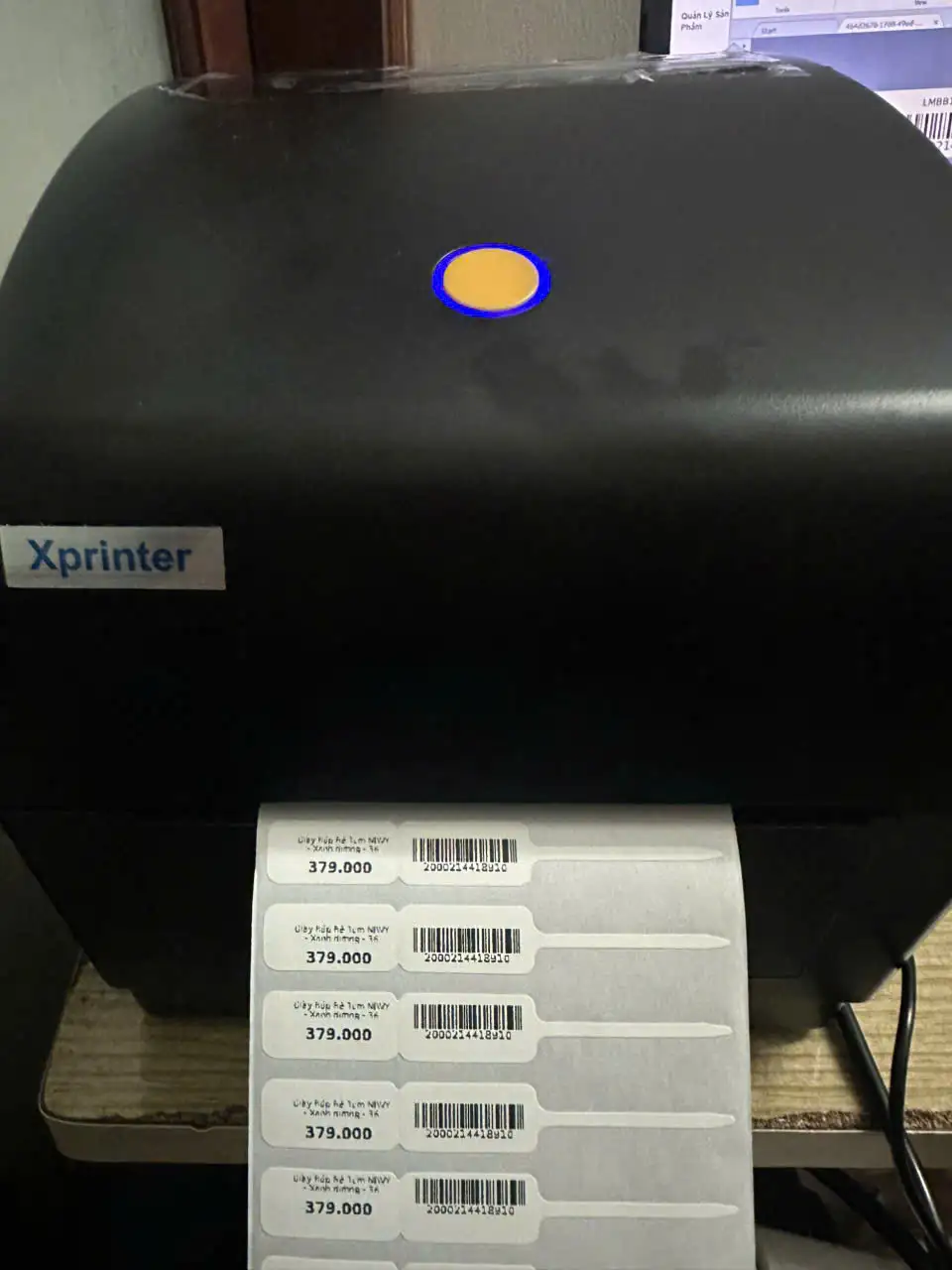 Máy in tem nhiệt trang sức xprinter428a Máy In Nhiệt In Tem Nhãn Vàng Bạc, Trang Sức Xprinter XP-428A