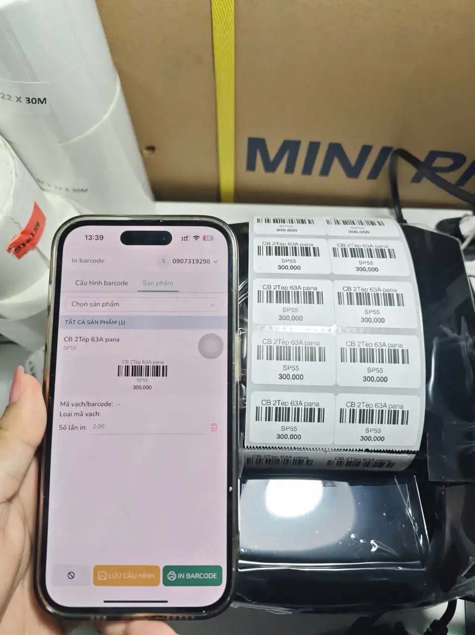 Máy In Tem Nhãn Xprinter 365B Sử Dụng Phần Mềm Bado