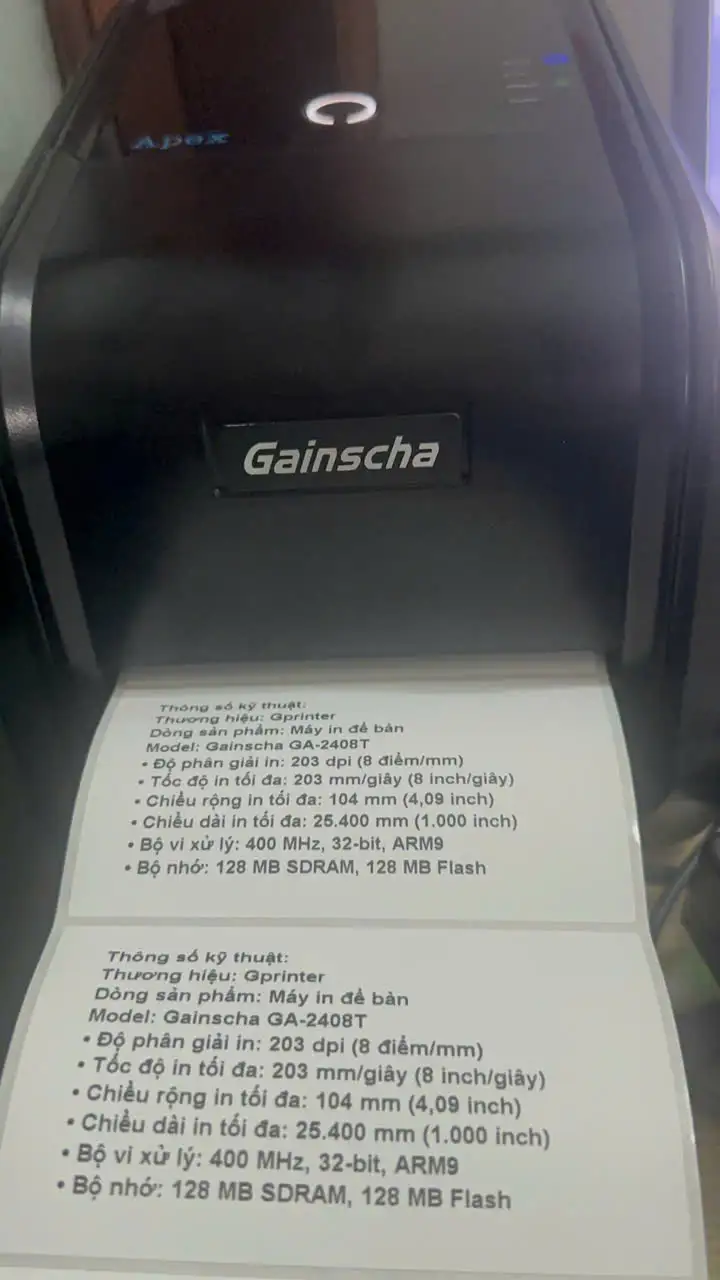 máy in tem phụ sản phẩm- Copy MÁY IN TEM PHỤ – NHÃN PHỤ THÔNG TIN SẢN PHẨM GAINSCHA GA-2408T