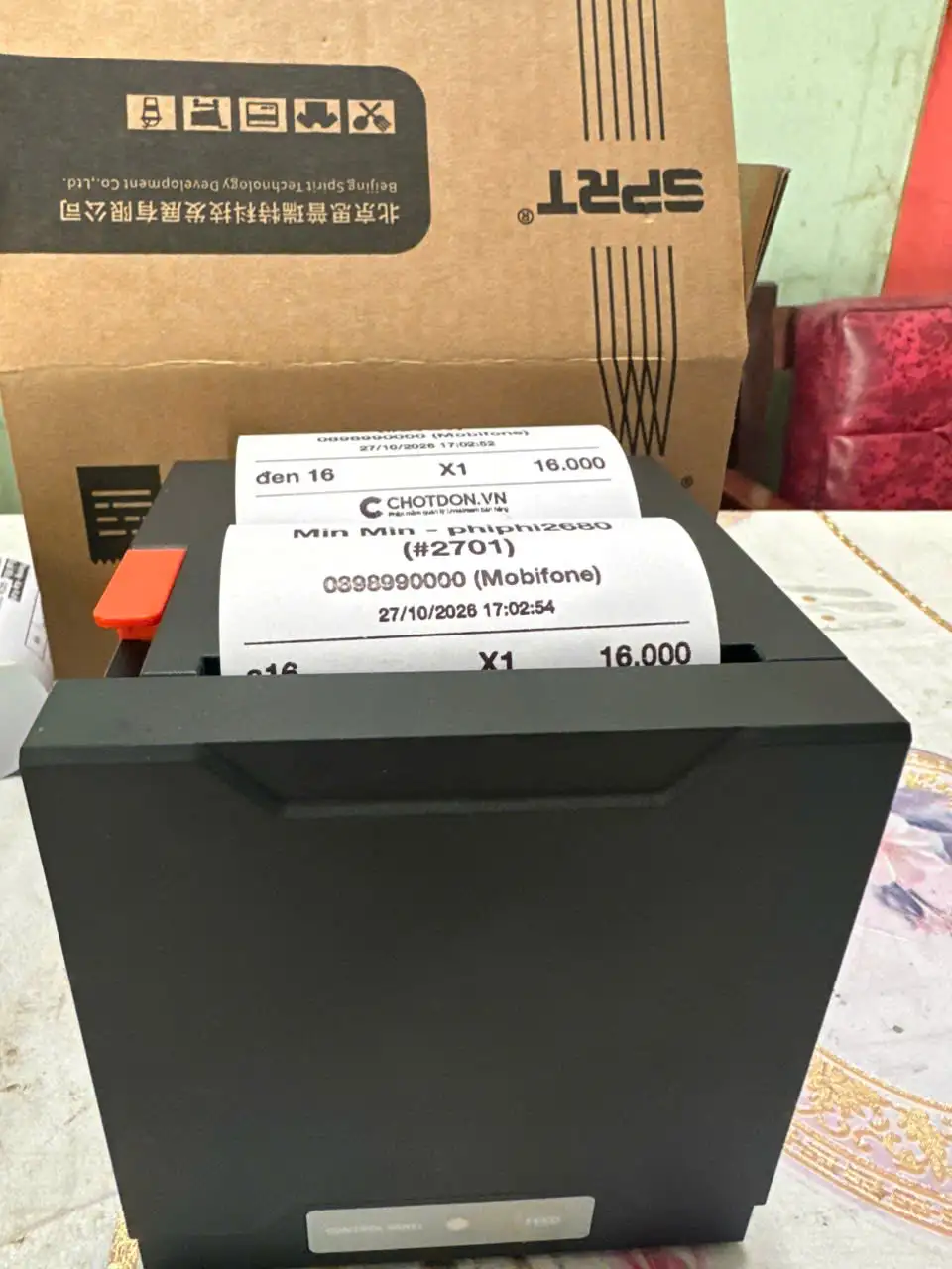 Máy In Bình Luận Livestream SPRT POS895 Cổng LAN